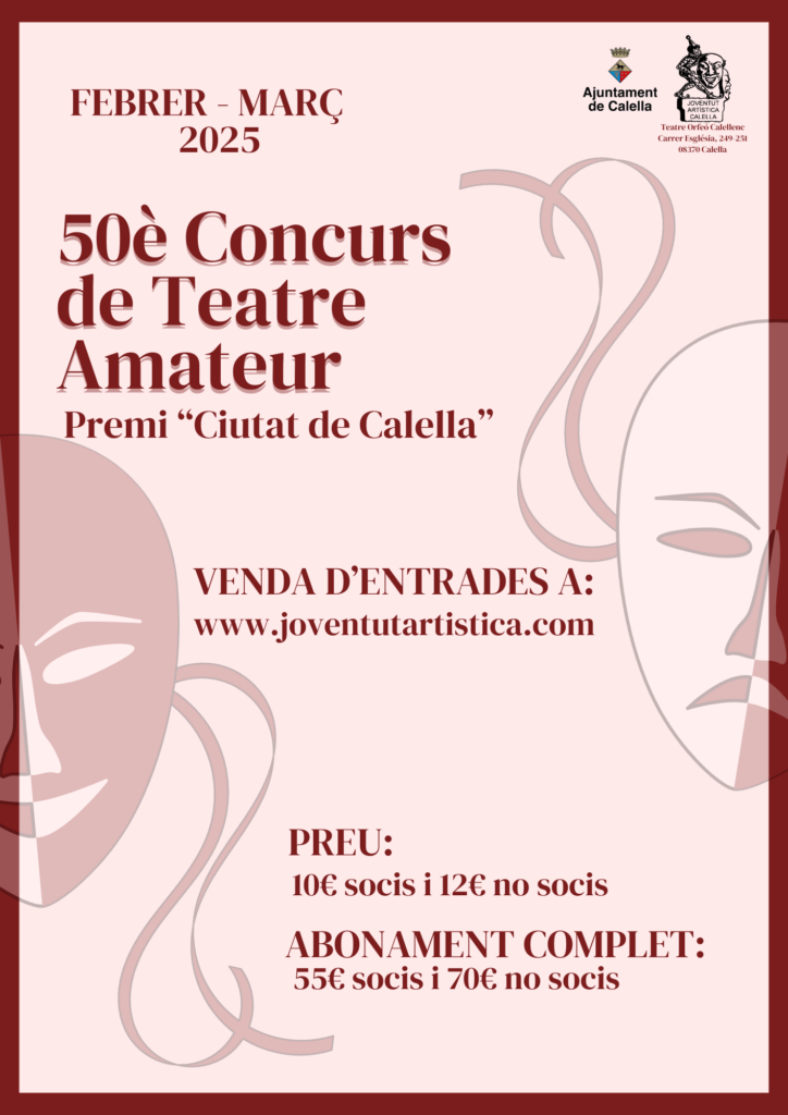 Cartell 50è Concurs de Teatre Amateur