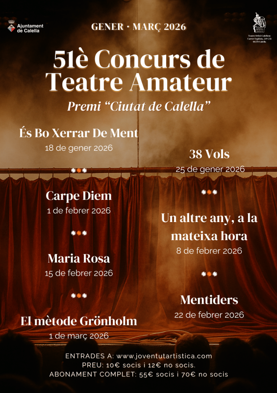 51è Concurs de Teatre Amateur