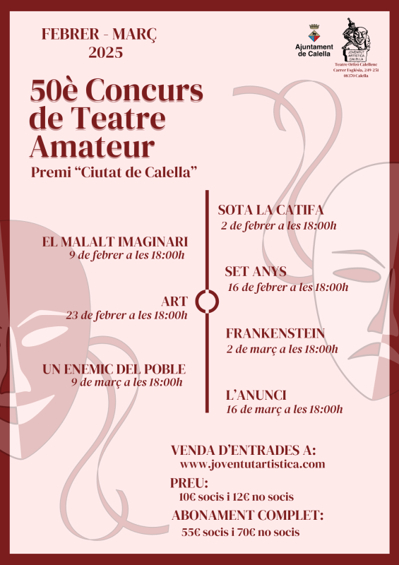 Cartell 50è Concurs Teatre Amateur